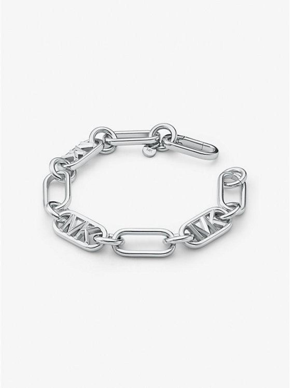 Precious Metal-Plated Brass Chain Link Bracelet