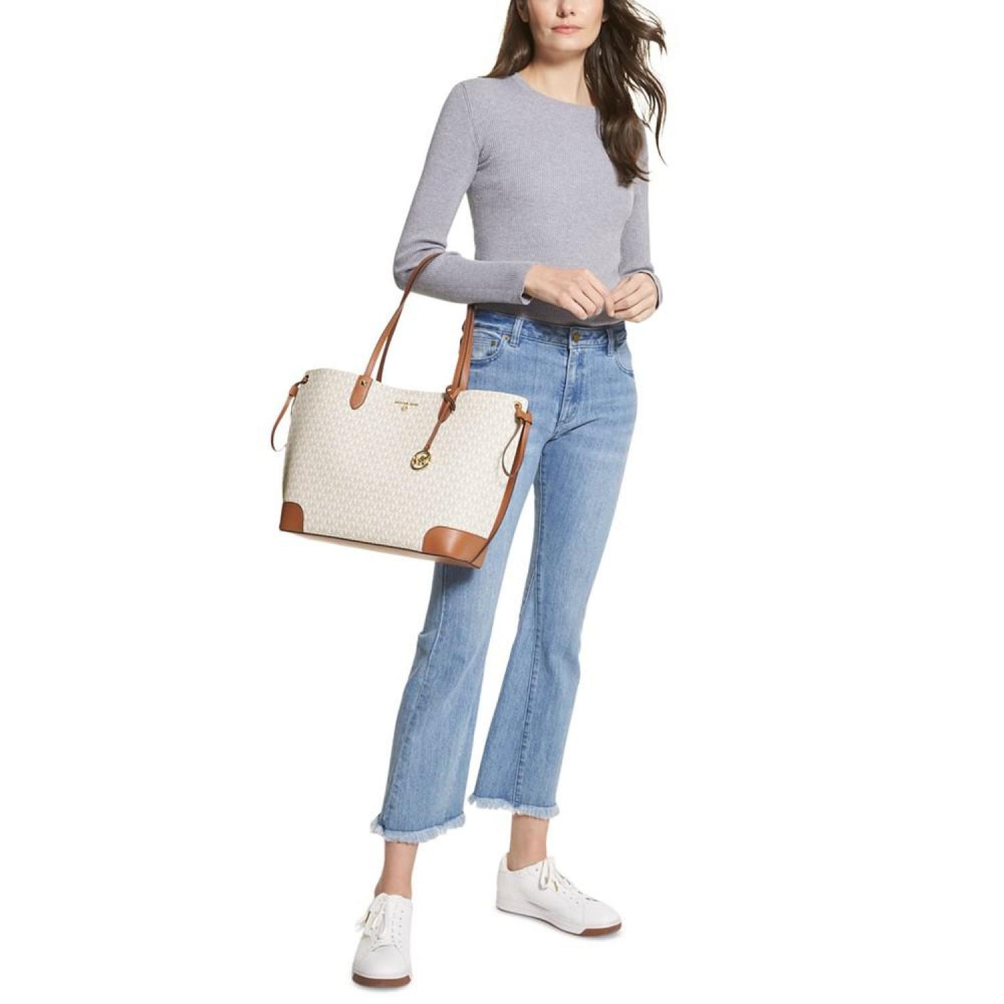 Logo Edith Large Open Tote