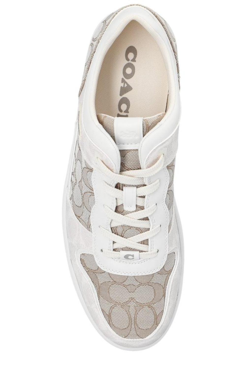 Coach C201 Signature Jacquard Low-Top Sneakers