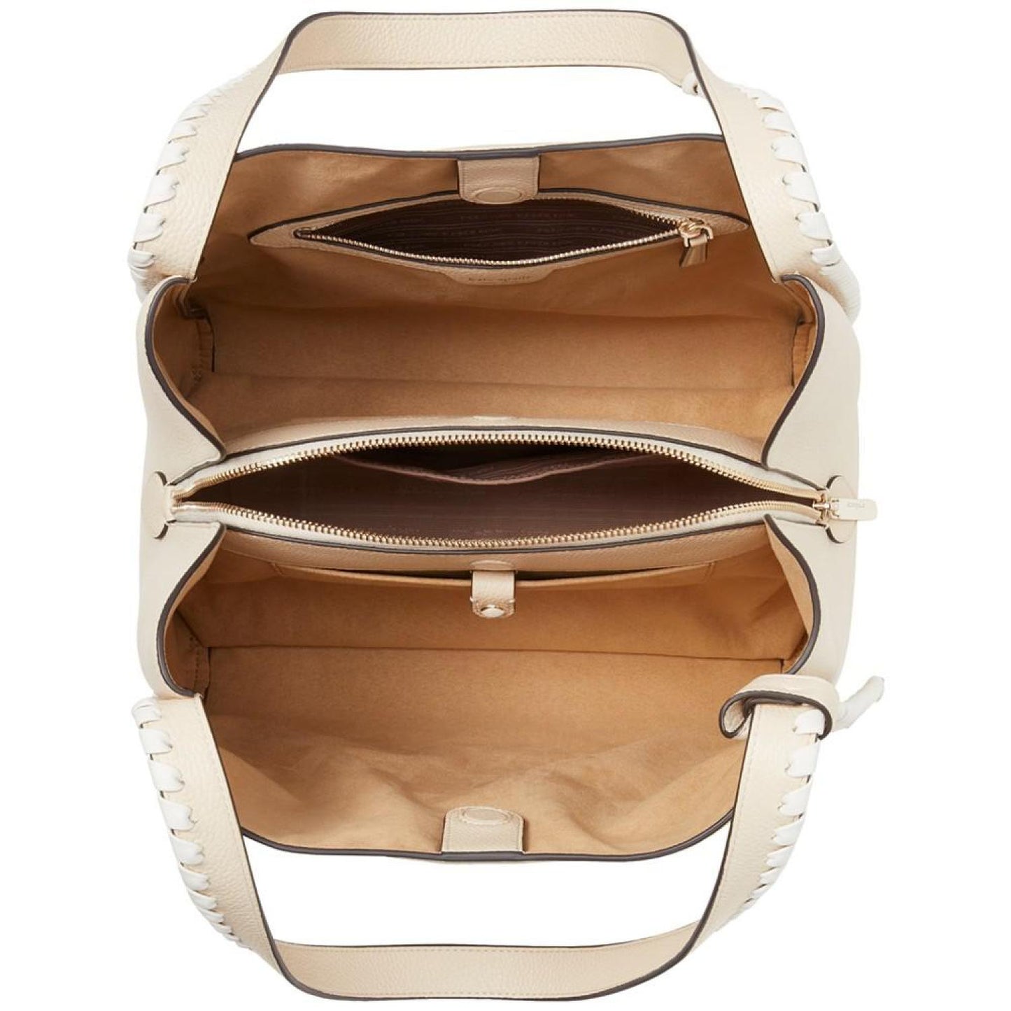 Knott Whipstitched Pebbled Leather Shoulder Bag