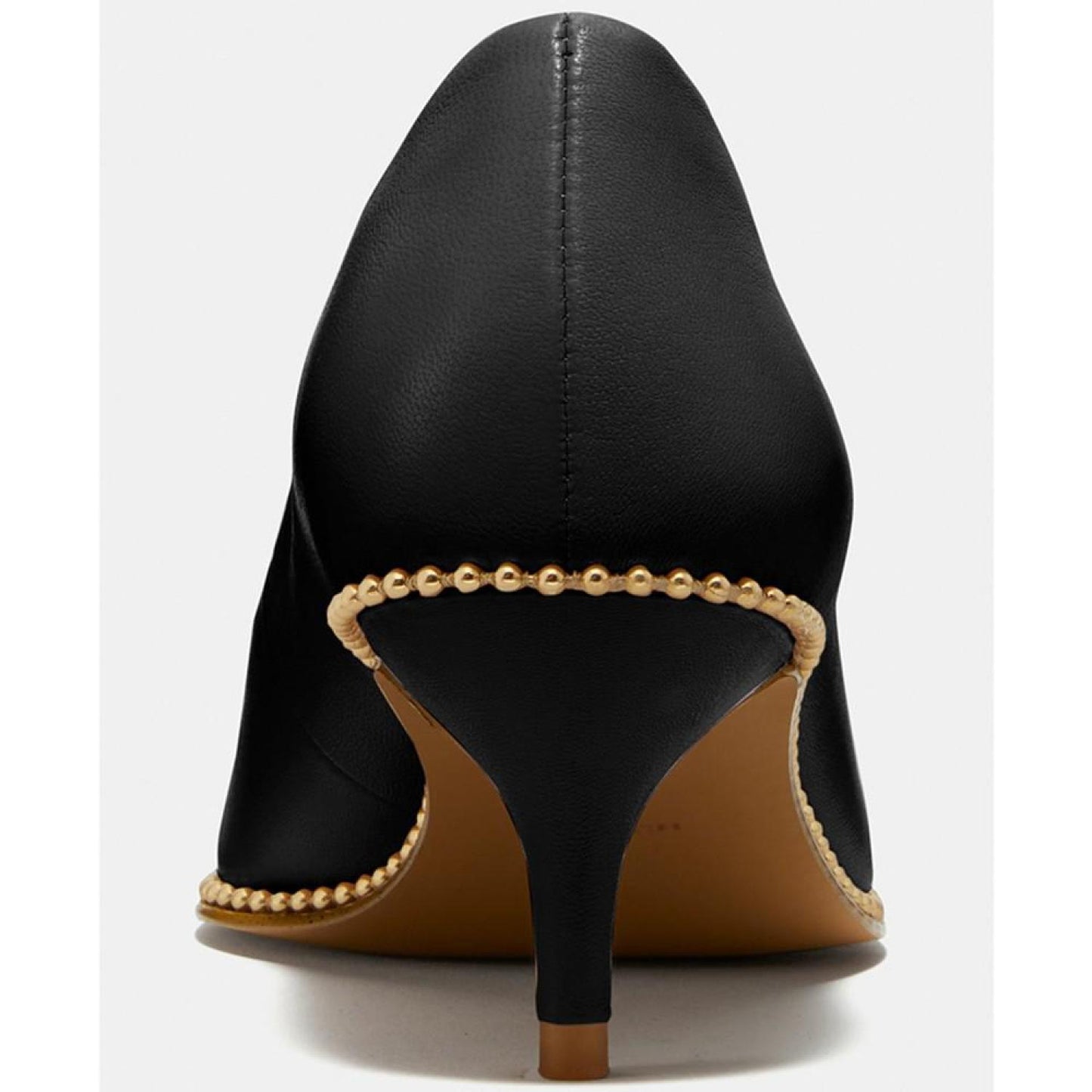 Women's Jackie Kitten-Heel Beadchain Pumps