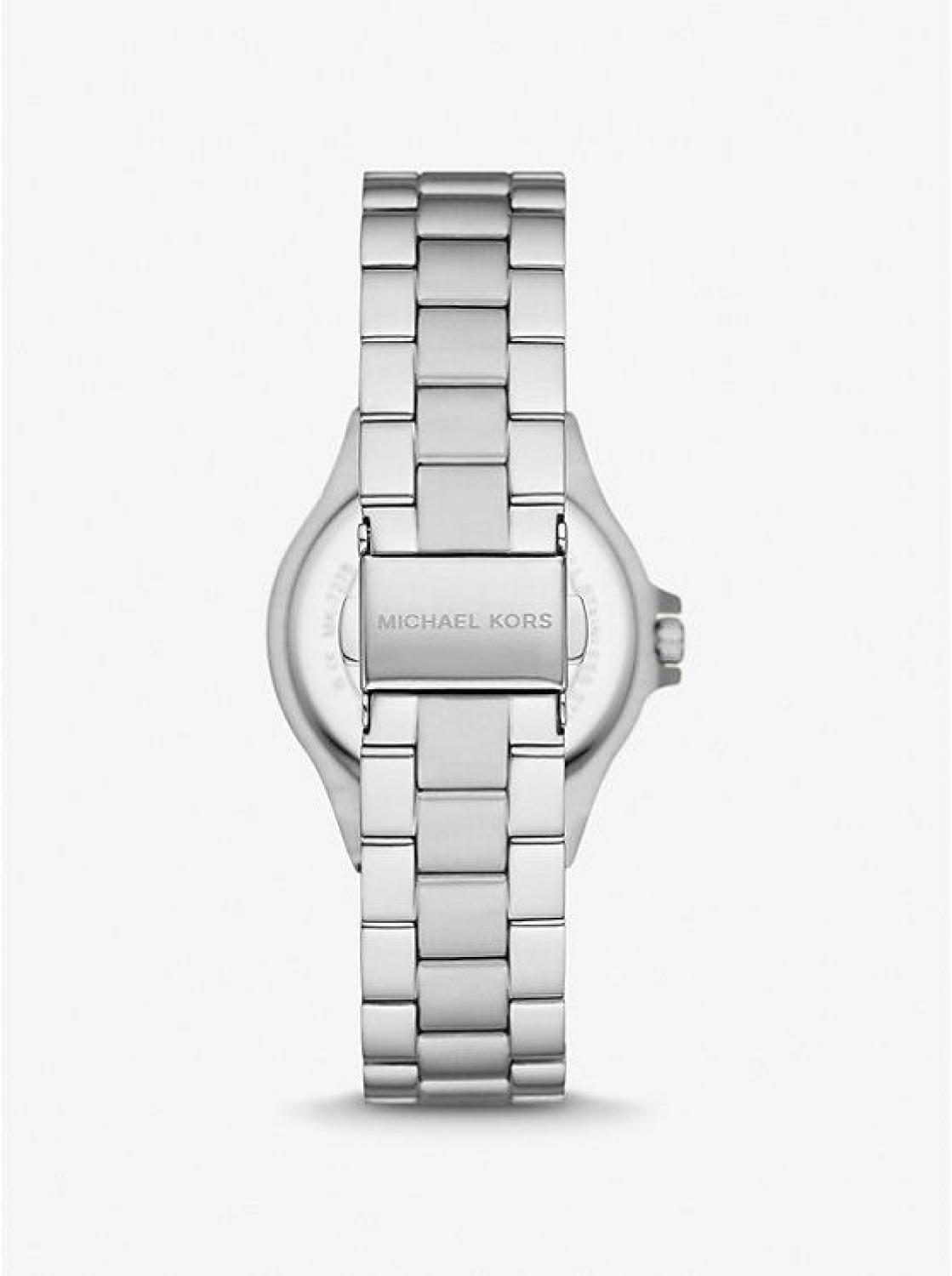 Mini Lennox Pavé Silver-Tone Watch
