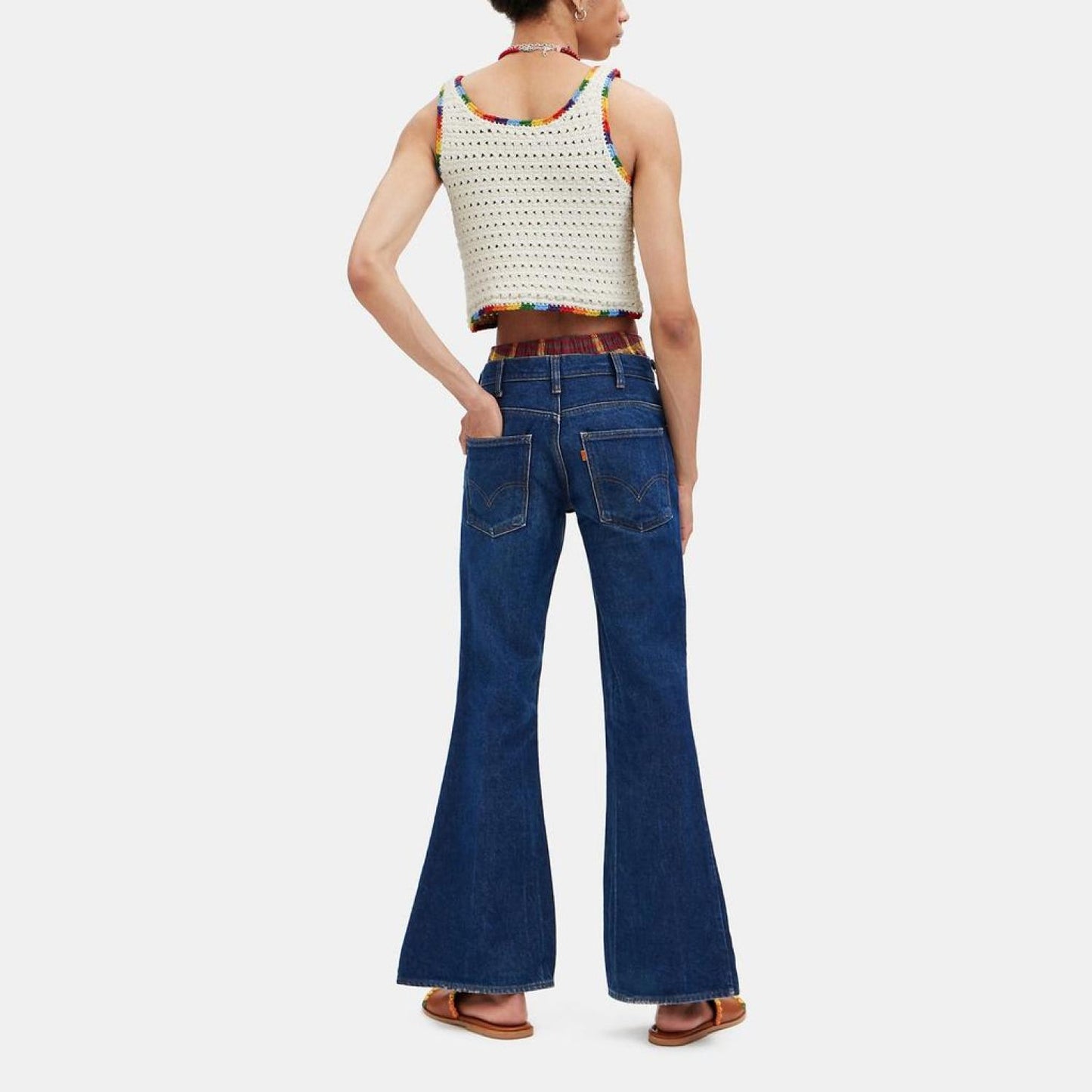 Coach Outlet Rainbow Trim Knit Tank