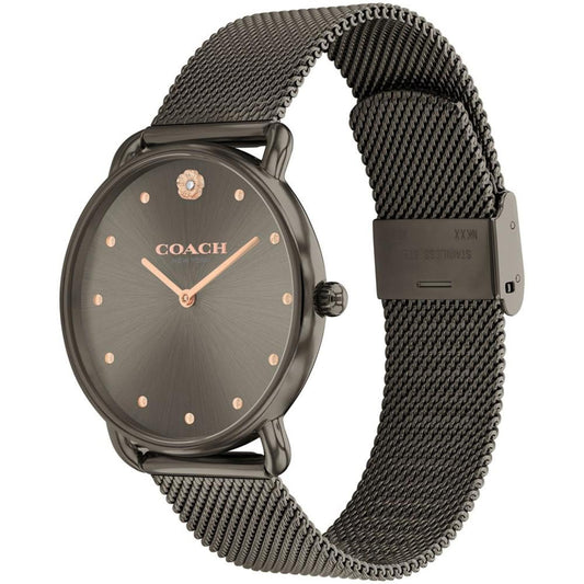 Women's Elliot Grey Stainless Steel Mesh Bracelet Watch 36mm
