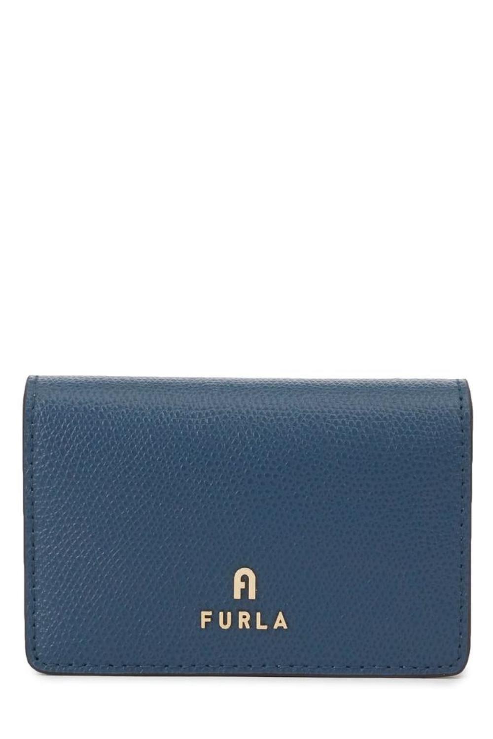 Furla Logo Print Flapover Card Holder