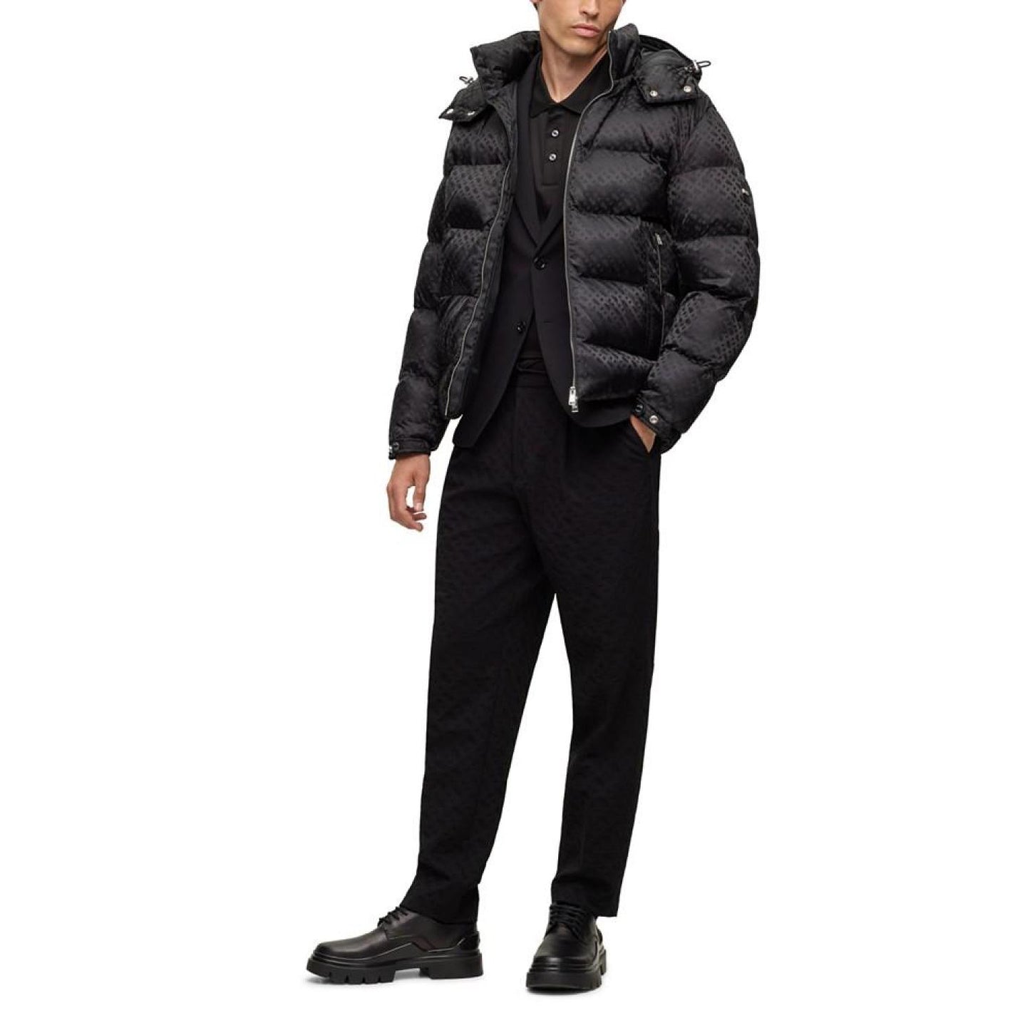 Men's Monogram Water-Repellent Padded Jacket