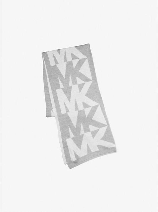 Logo Intarsia Knit Beanie and Scarf Set