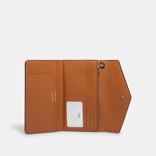 Coach Outlet Travel Envelope Wallet In Signature Canvas