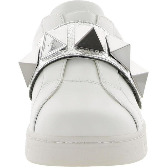 Kenna Womens Leather Studded Casual and Fashion Sneakers