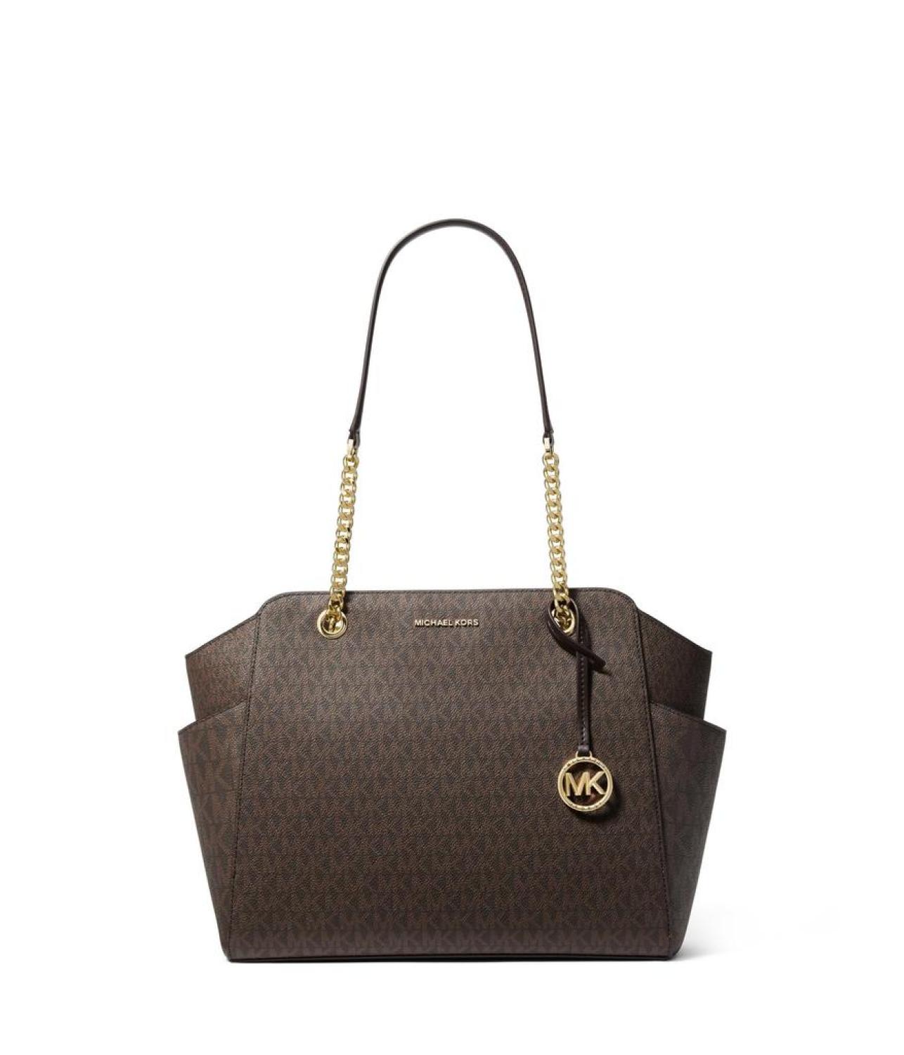 Jacquelyn Medium Top Zip Chain Tote