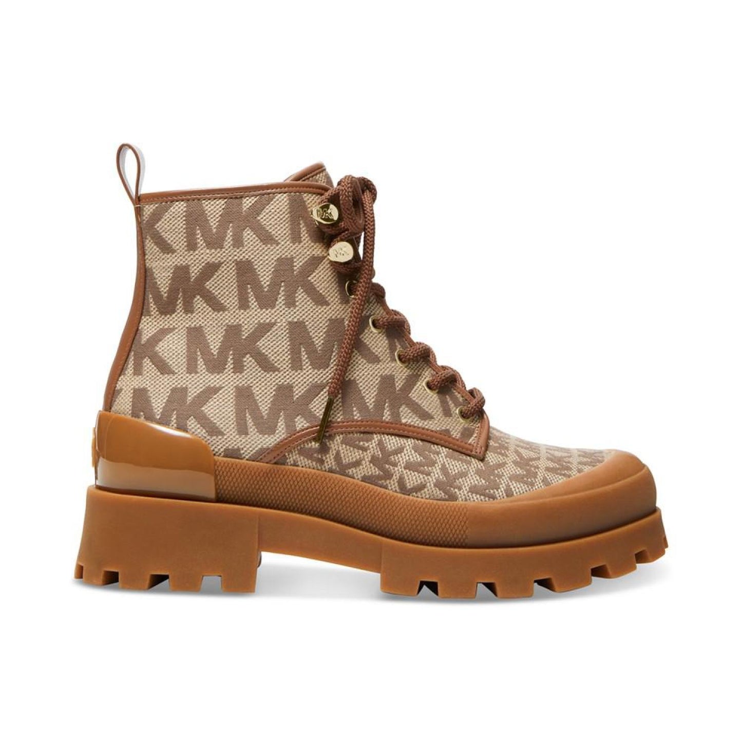 Women's Payton Logo Lace-Up Lug Sole Combat Booties
