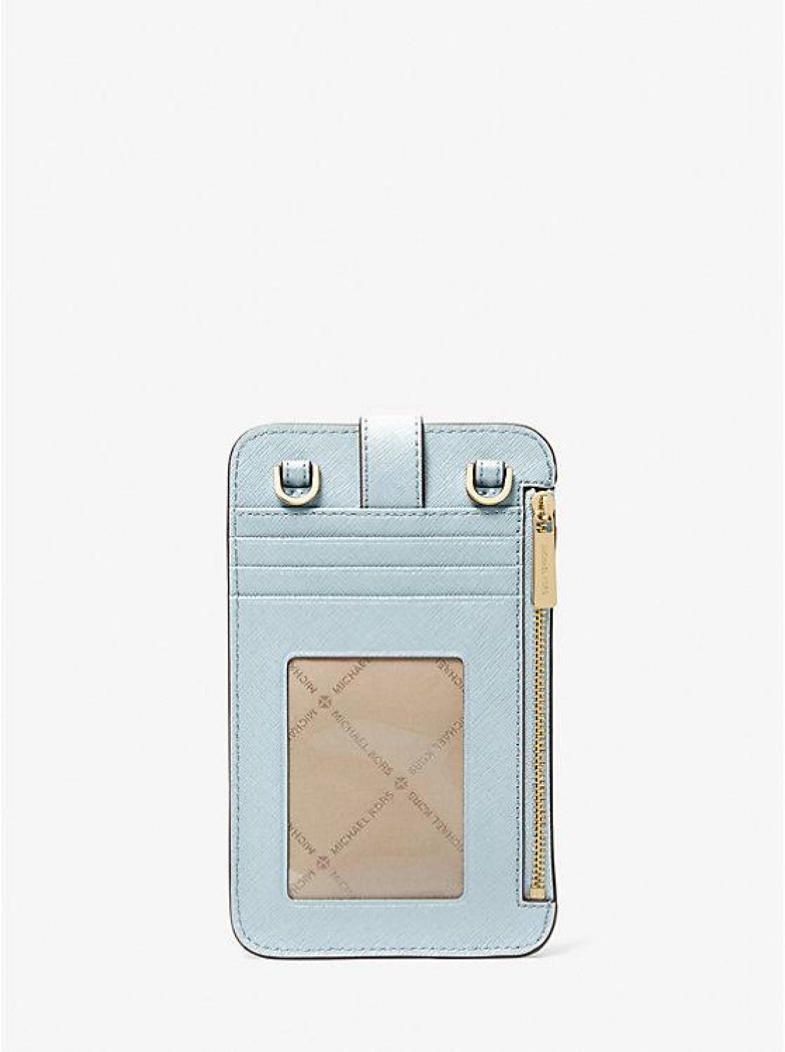 Saffiano Leather Smartphone Crossbody Bag
