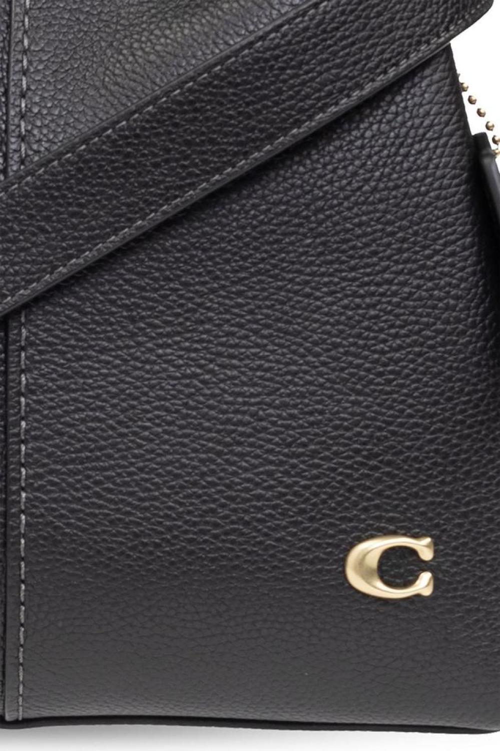 Coach Logo Plaque Top Handle Bag