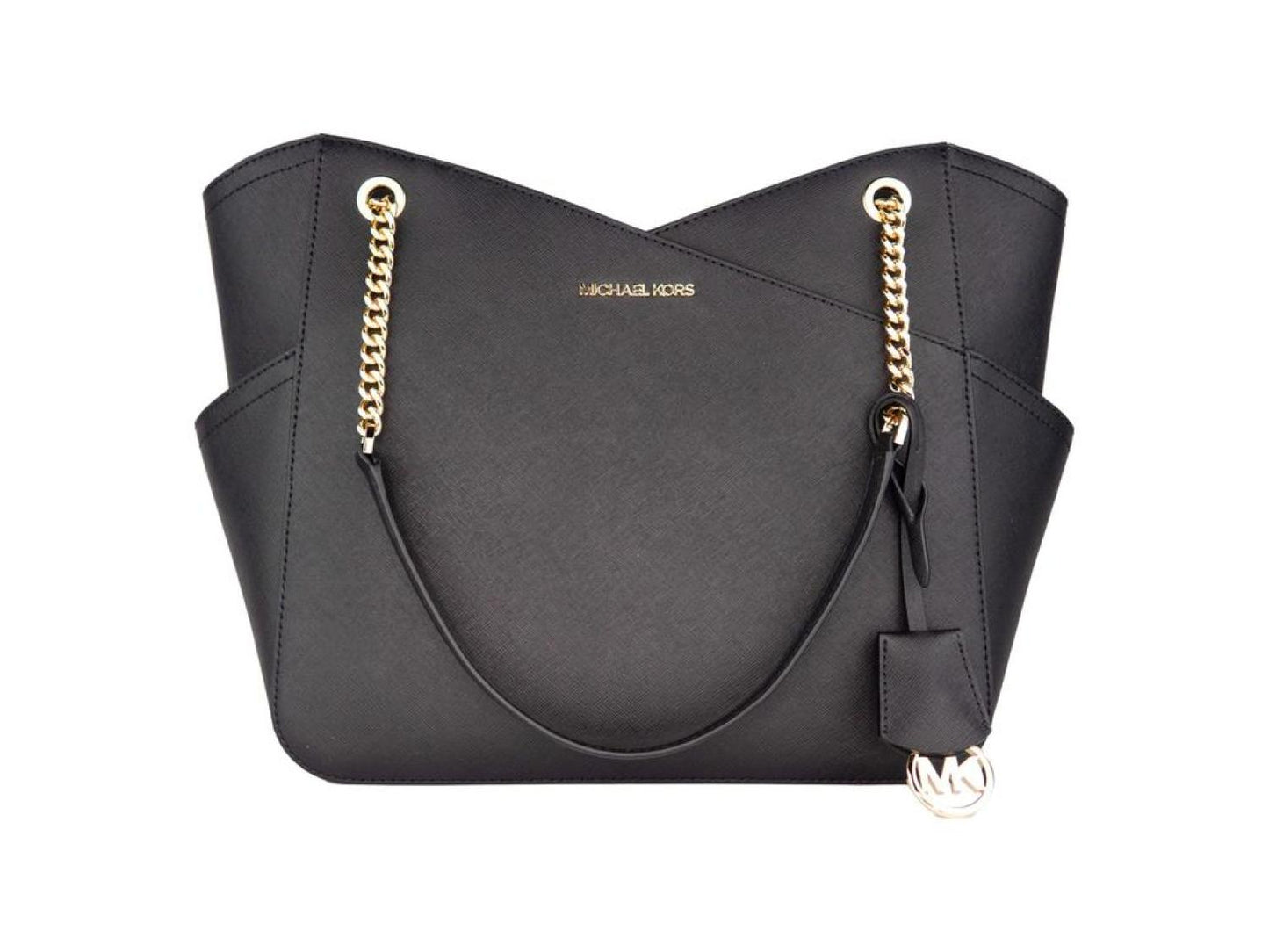 Michael Kors Jet Set Large Leather X Cross Chain Shoulder Tote Hand Women's Bag