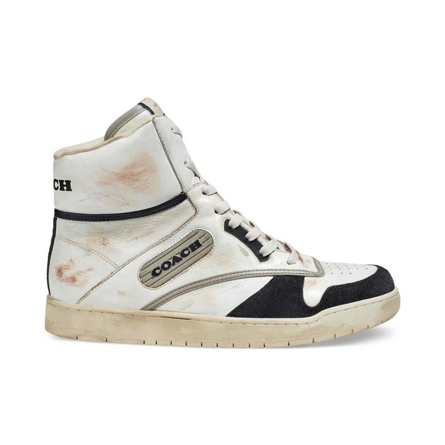 Men's Distressed High Top Sneakers