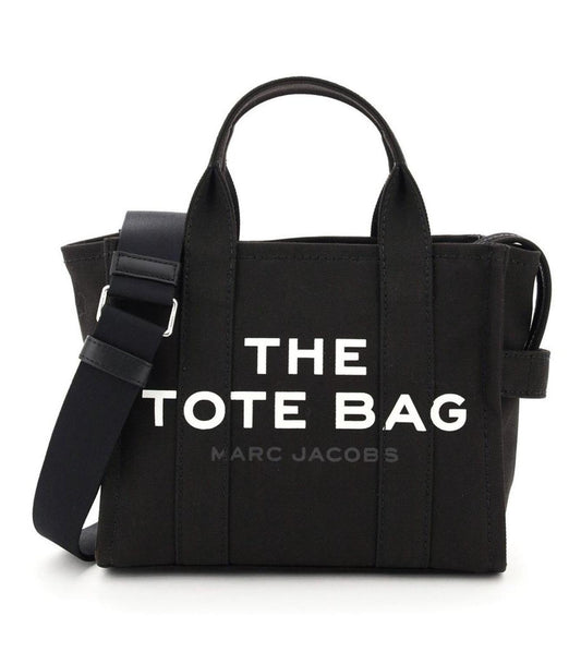 Marc Jacobs Logo Printed Zip-Up Small Tote Bag