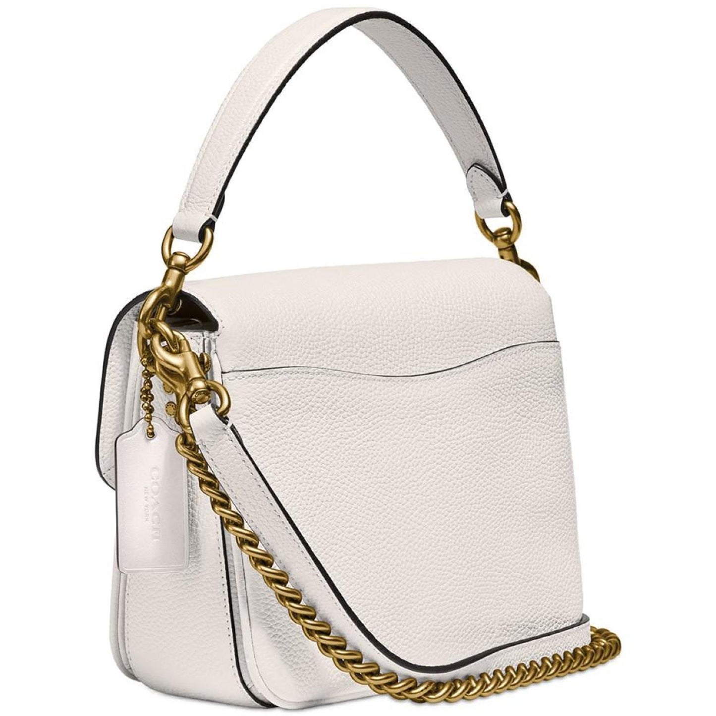 Polished Pebbled Leather Cassie Crossbody 19