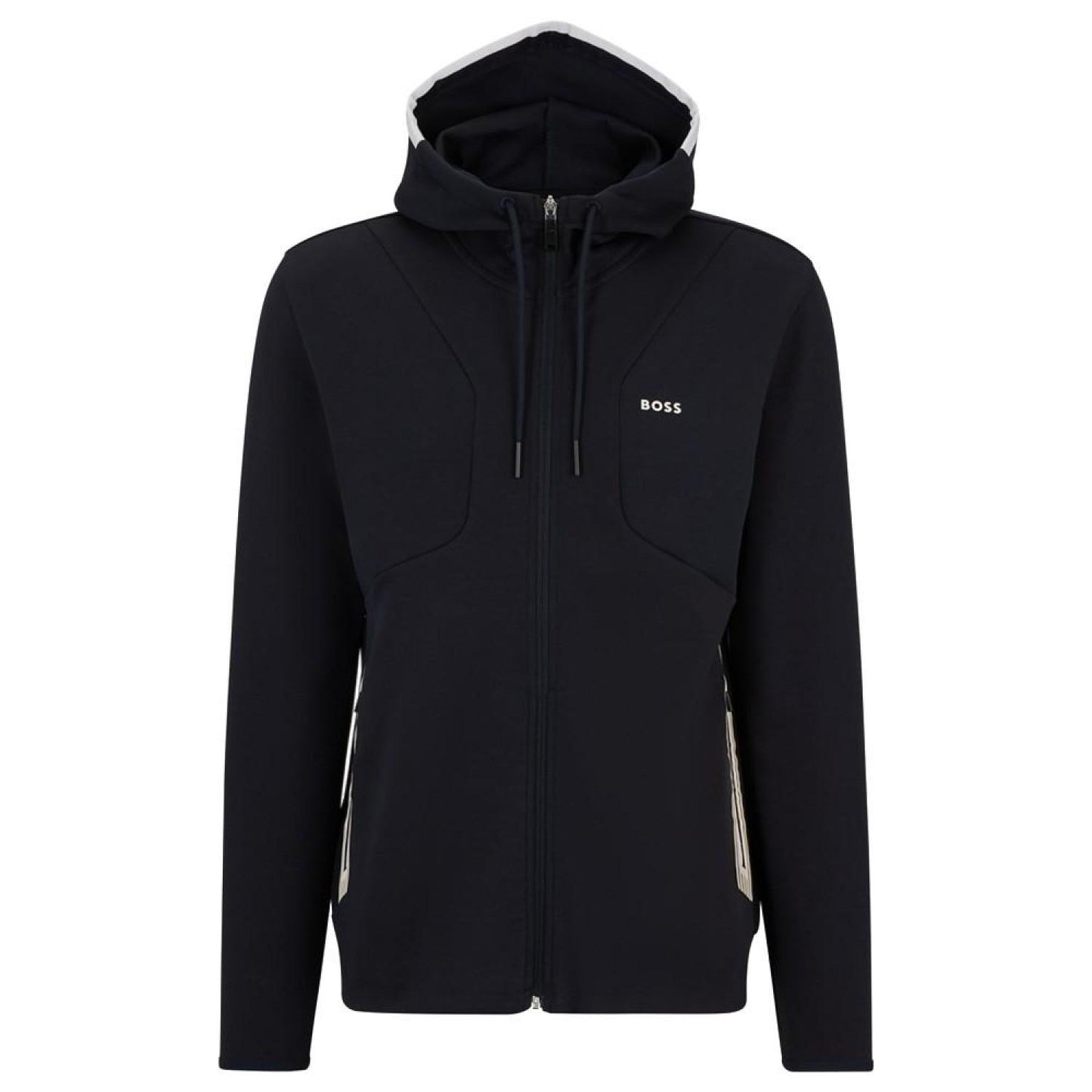 Men's HD Logo Print Zip-Up Hoodie