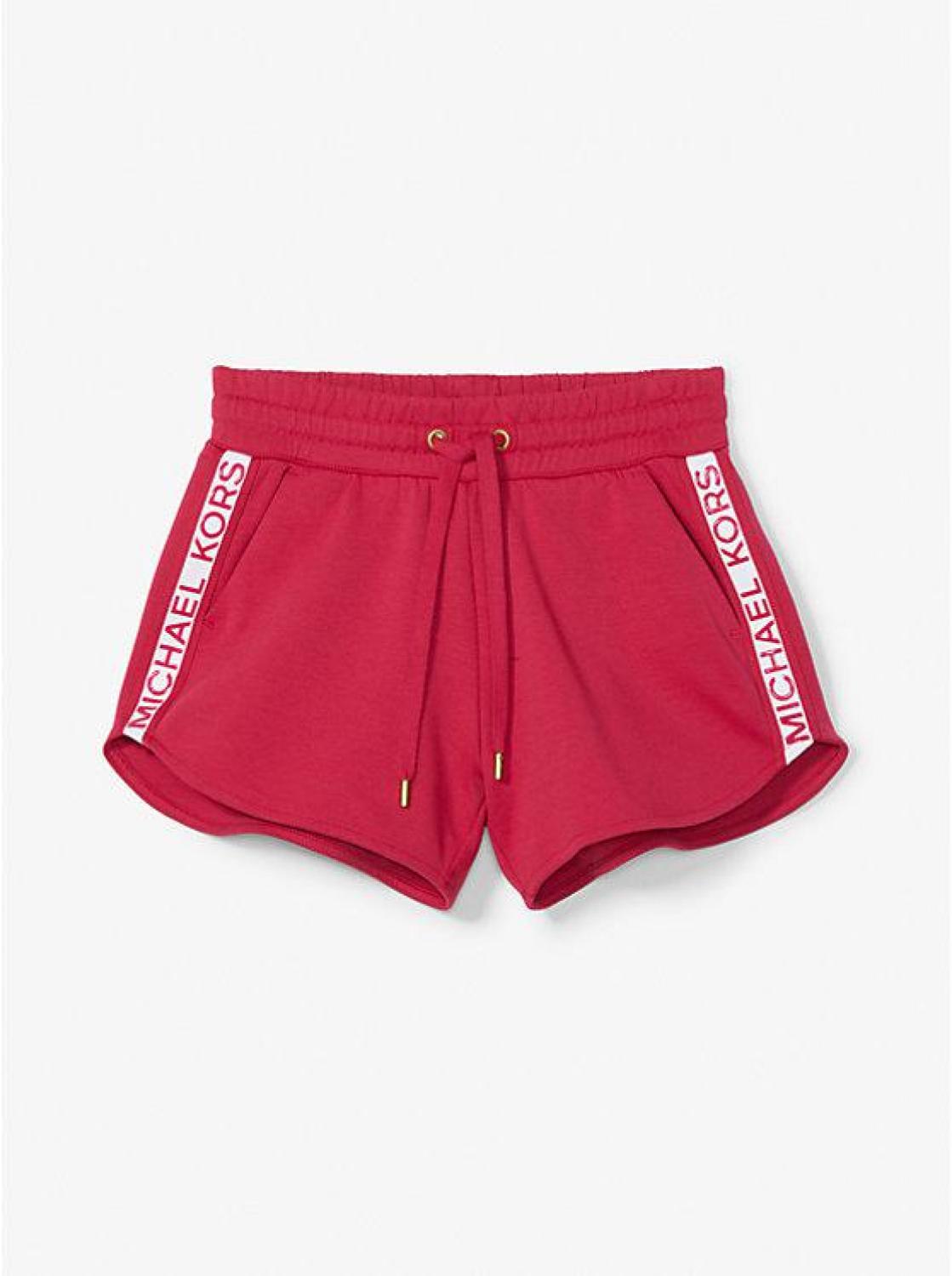 Logo Tape Cotton Blend Track Shorts