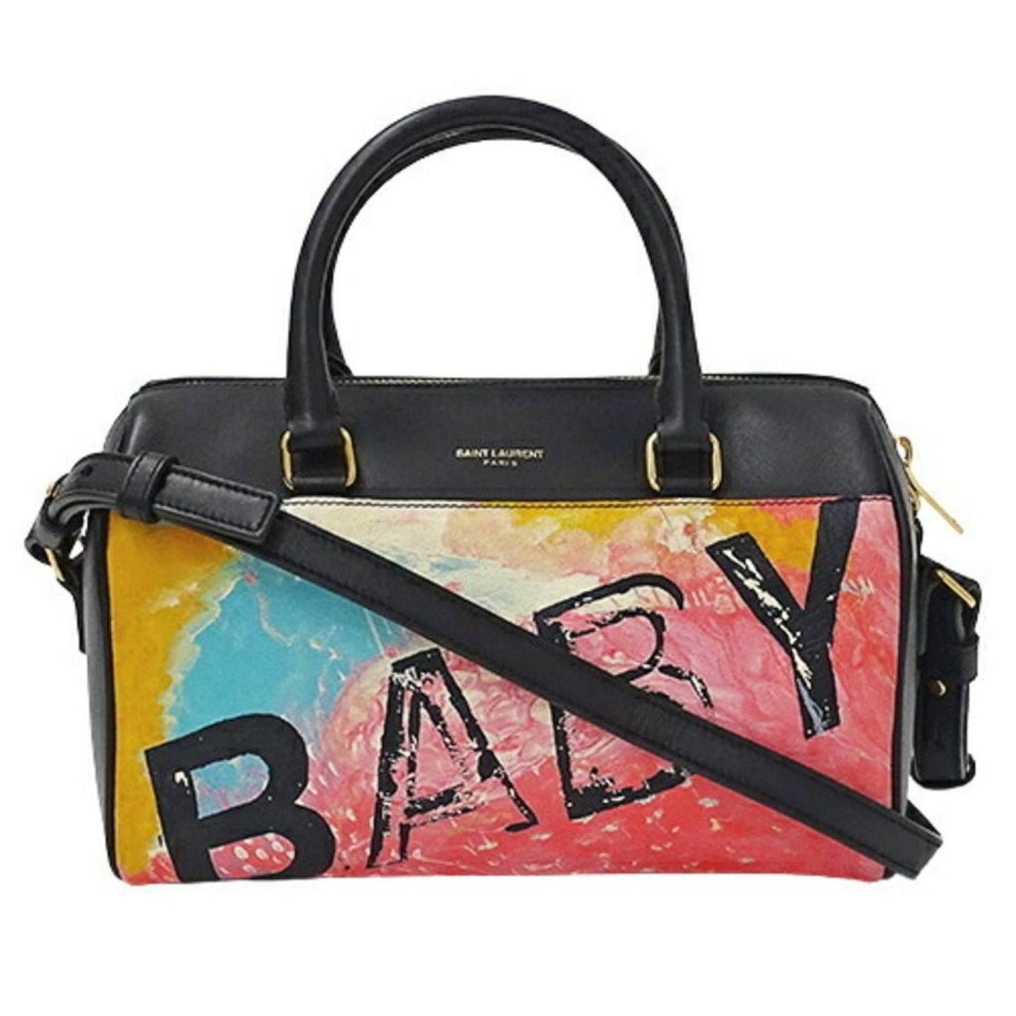 Saint Laurent Duffle Leather Shoulder Bag (Pre-Owned)