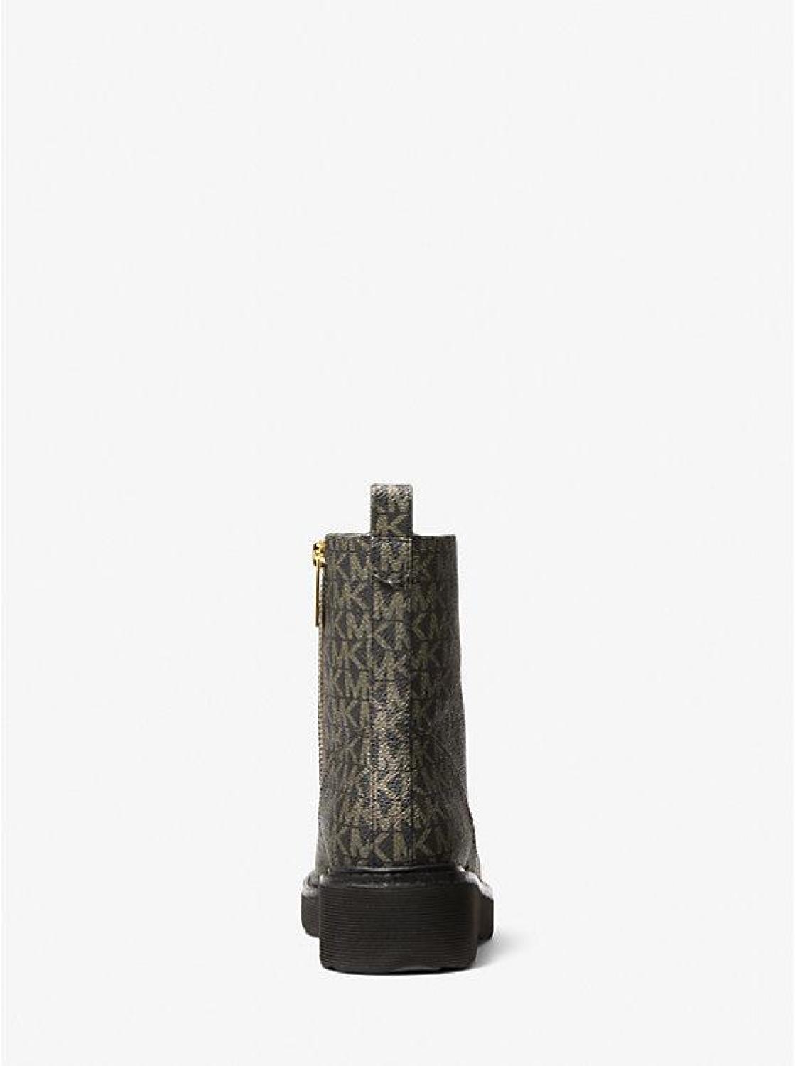 Haskell Metallic Logo Combat Boot