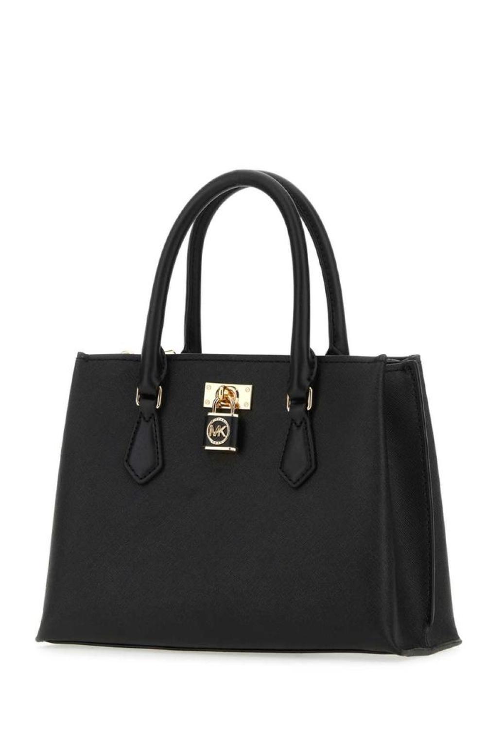 Michael Kors Ruby Padlock Detailed Small Tote Bag