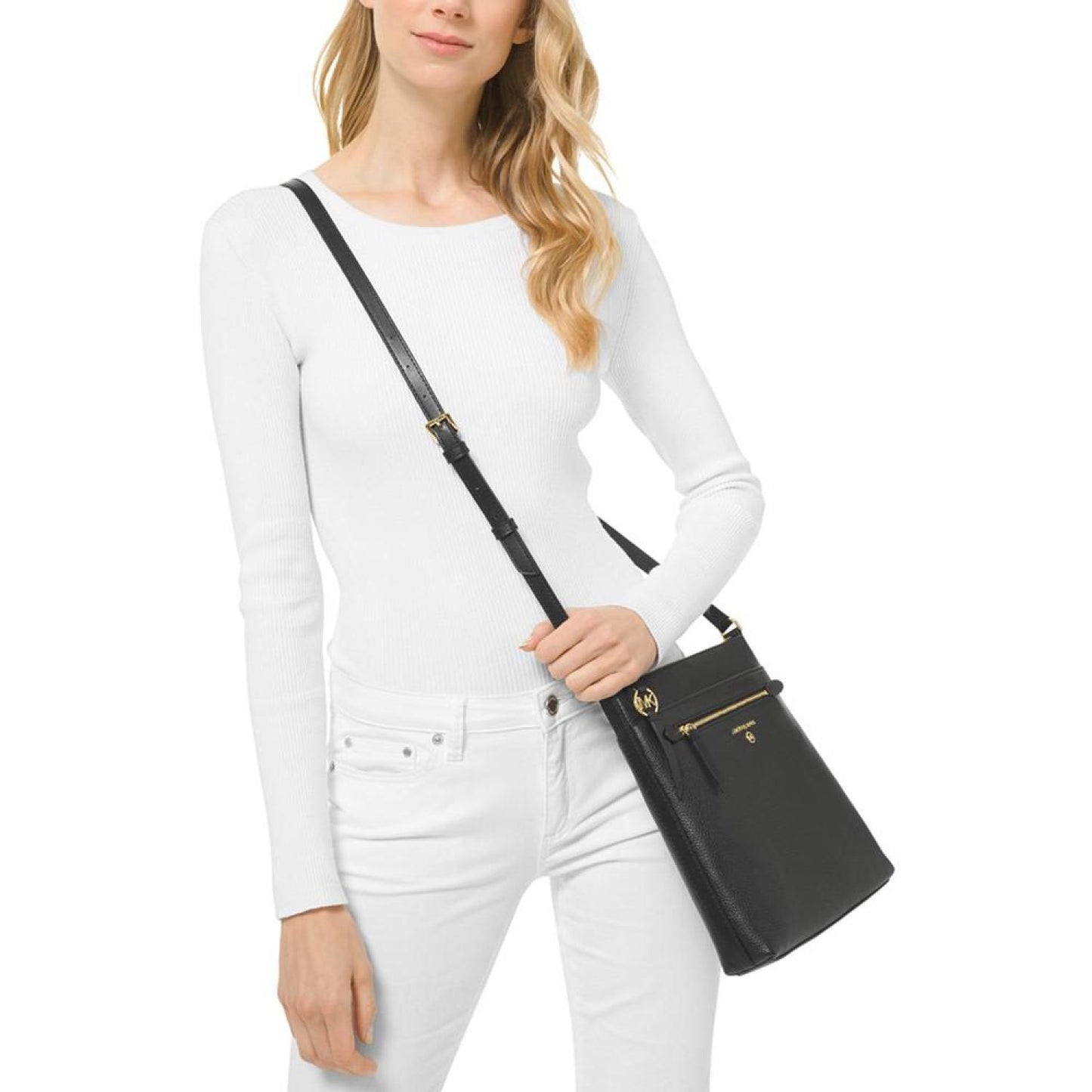 Jet Set Charm Large North South Flat Crossbody