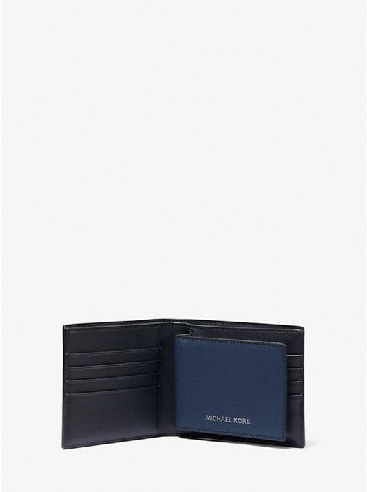 Harrison Saffiano Leather Billfold Wallet with Passcase