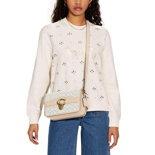 Signature Jacquard Studio Shoulder Bag