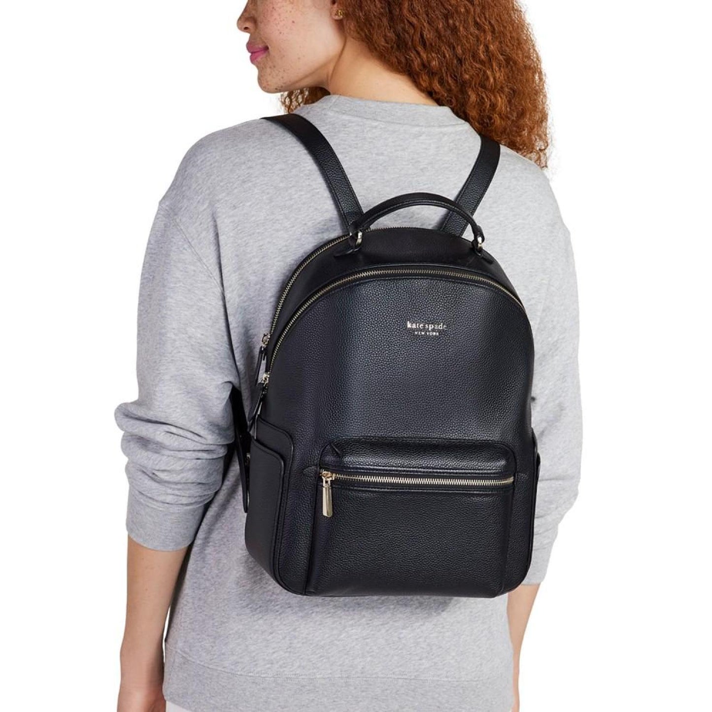 Hudson Pebble Leather Backpack
