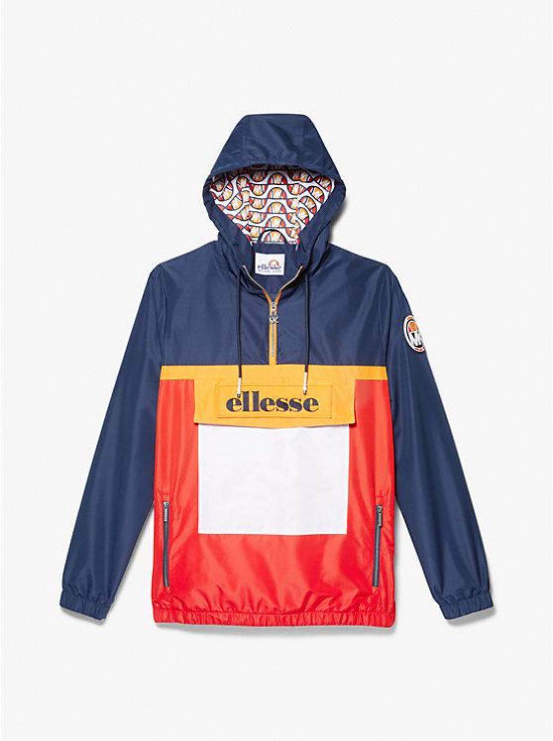 MK x ellesse Color-Block Woven Windbreaker Jacket