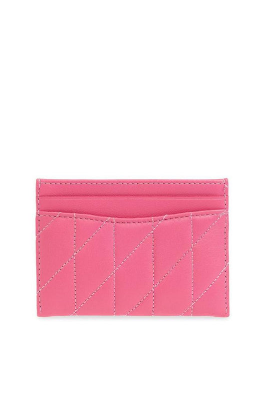 Coach Logo Plaque Quilted Card Case