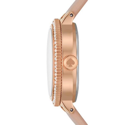 Women's Morningside Three Hand Pink Pro-Planet Leather Watch 28mm Gift Set