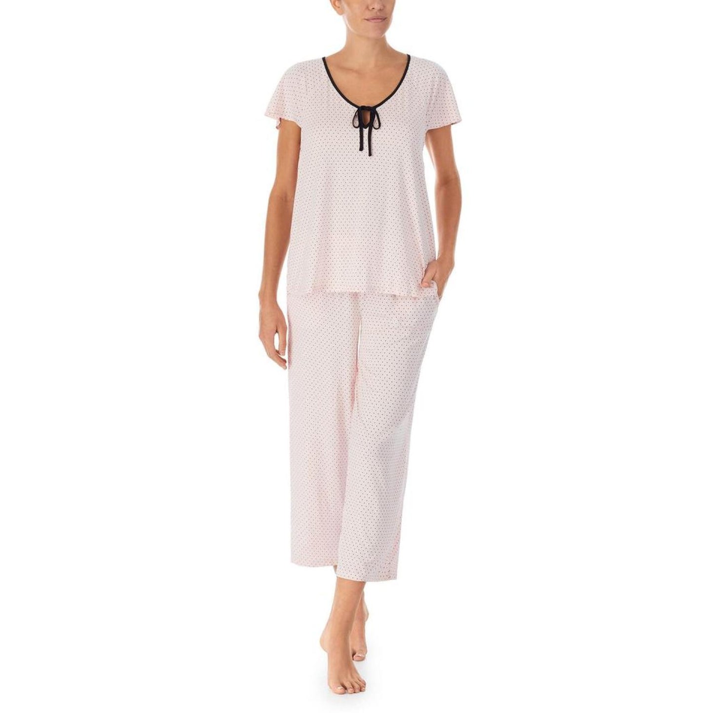Short Sleeve Cropped PJ Set