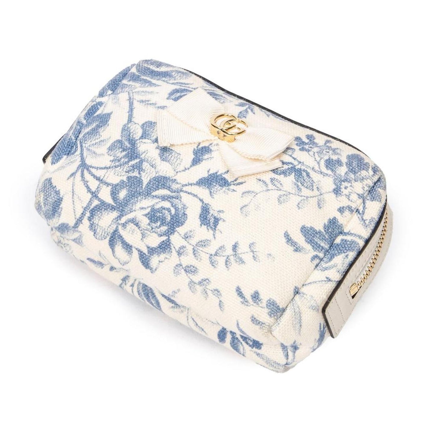 GG Marmont Bow Herbarium Zip Pouch