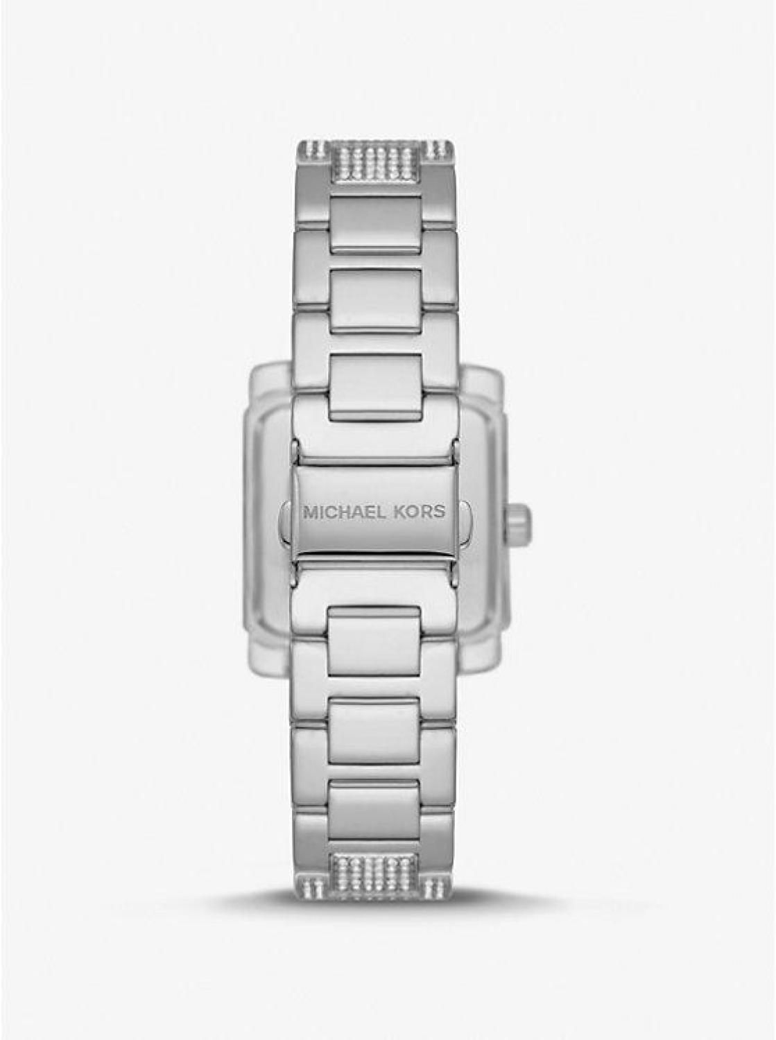 Oversized Emery Pavé Silver-Tone Watch