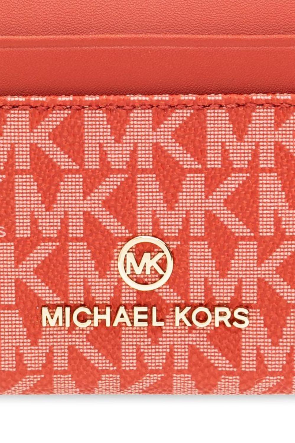 Michael Michael Kors Monogrammed Logo Lettering Zipped Wallet