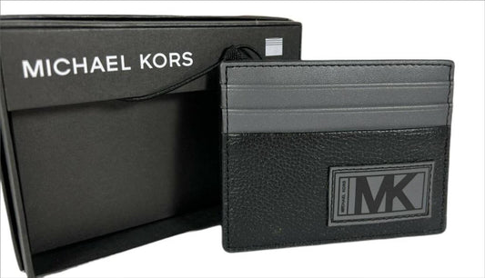 Michael Kors Warren Slim Leather Tall Card Case