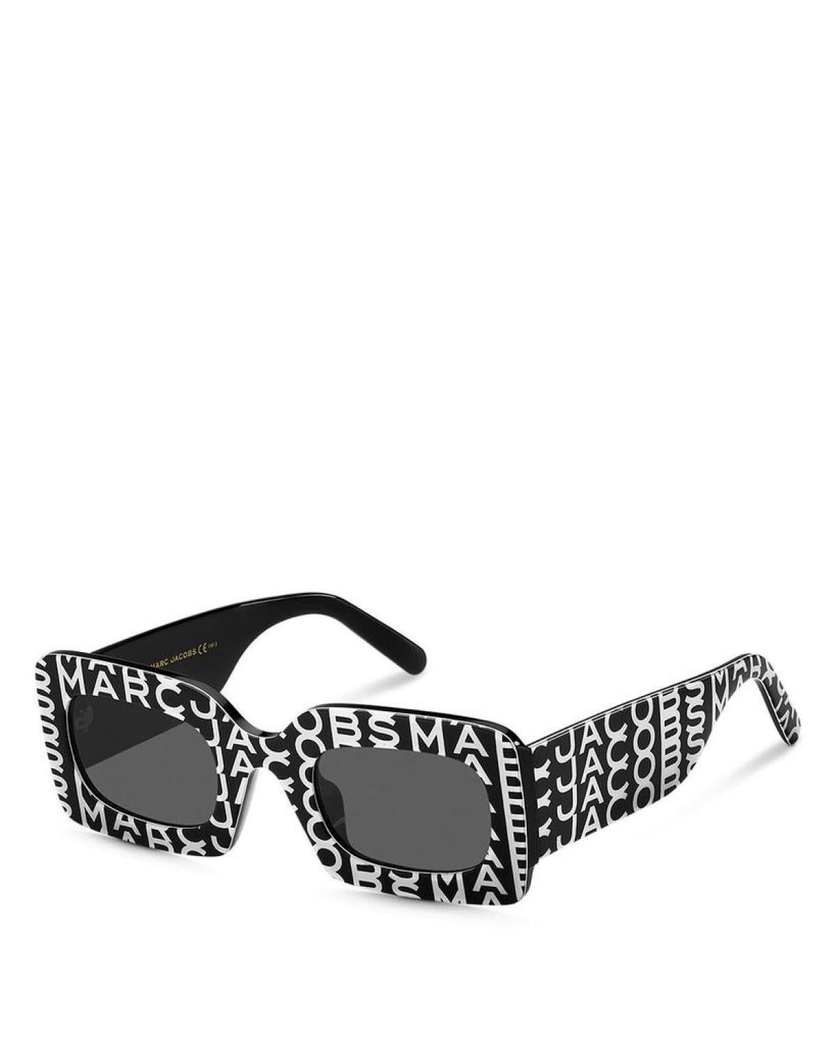 Marc Rectangular Logo Sunglasses, 50mm