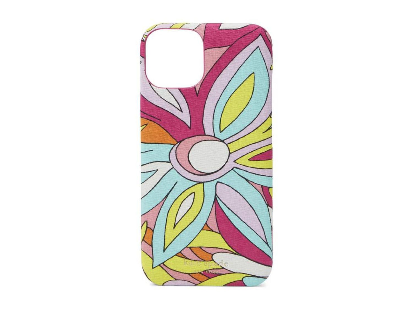 Sea Anemone Printed Saffiano Leather iPhone 14