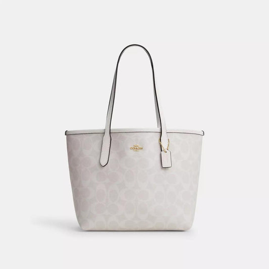 Coach Outlet Mini City Tote In Signature Canvas