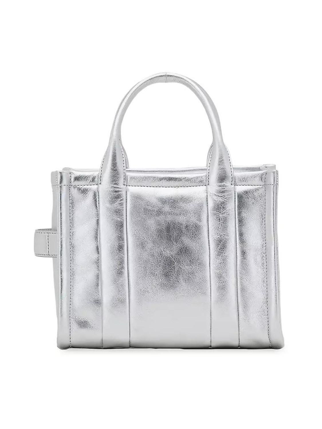 The Mini Metallic Leather Tote Bag