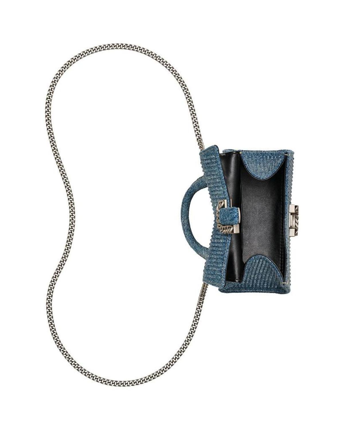 The Crystal Denim St. Marc Mini Top Handle