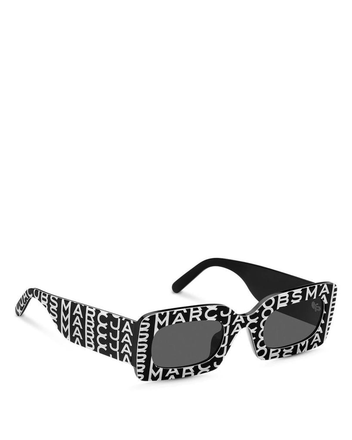 Marc Rectangular Logo Sunglasses, 50mm