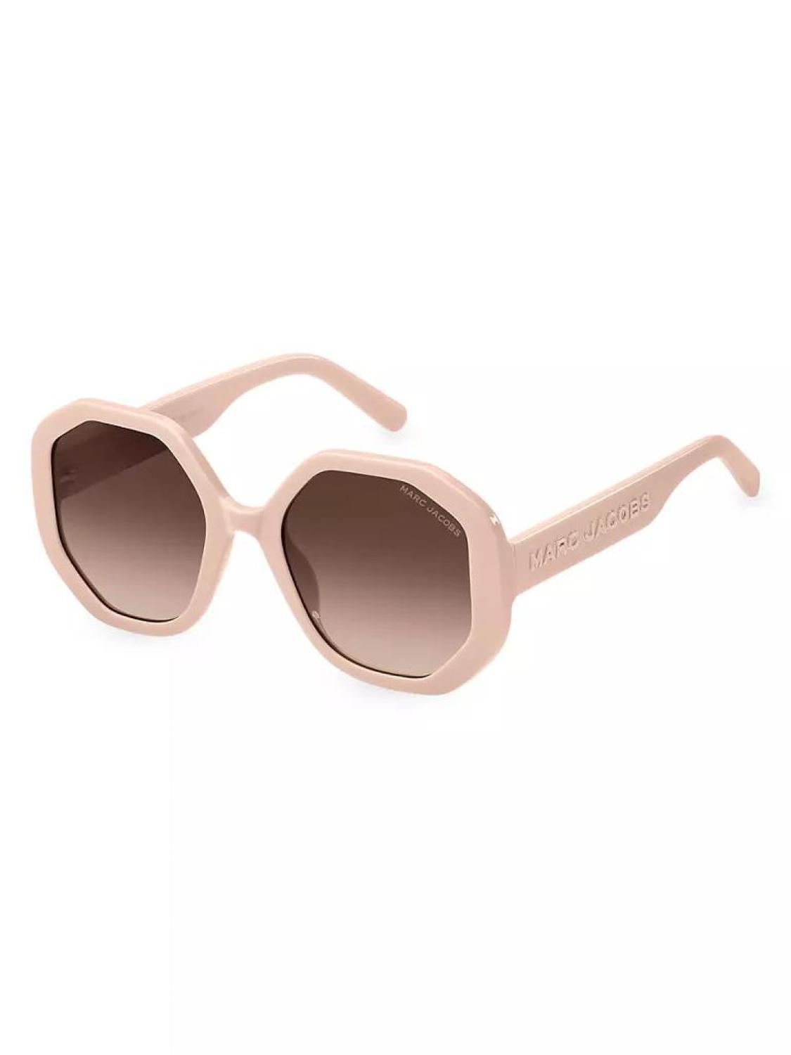 53MM Geometric Logo Sunglasses