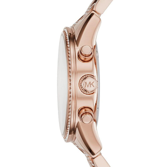 Women's Chronograph Ritz Rose Gold-Tone Stainless Steel Bracelet Watch