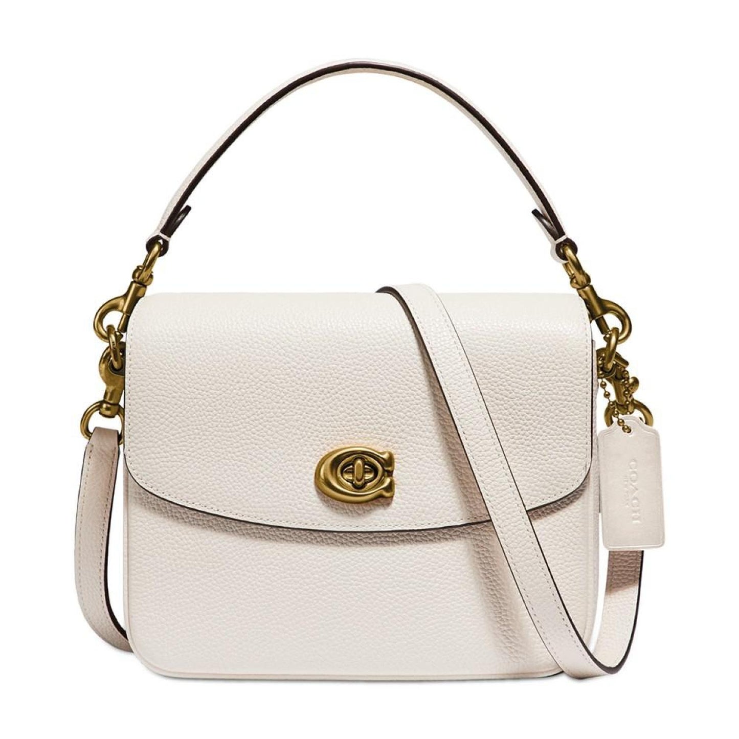 Polished Pebbled Leather Cassie Crossbody 19