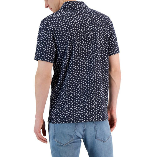 Men's Modern-Fit Field Print Polo Shirt