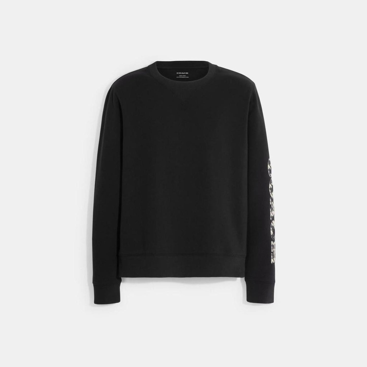 Coach Outlet Houndstooth Crewneck Sweatshirt