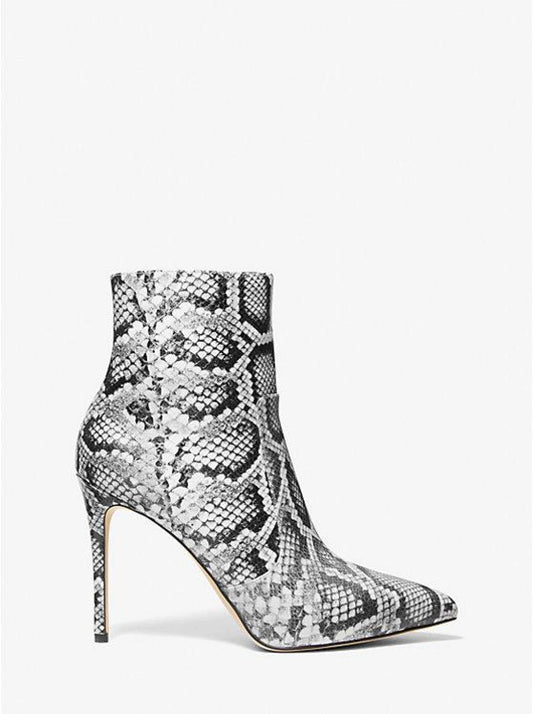 Rue Snake Embossed Leather Ankle Boot